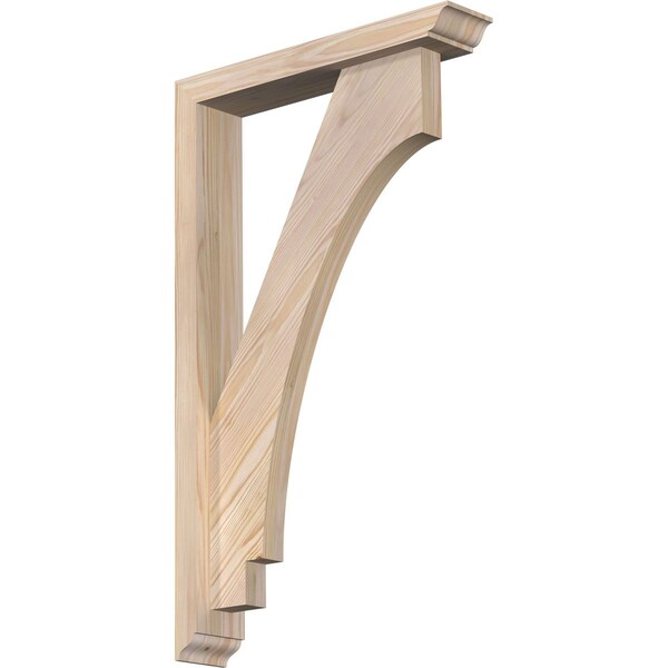 Ekena Millwork Imperial Traditional Smooth Bracket w/ Offset Brace, Douglas Fir, 3 1/2"W x 18"D x 30"H BKT0402X18X30IMP01SDF - main